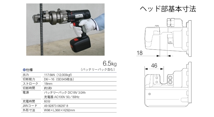 Ikura Tools IS-SC16L резчик арматуры аккумуляторный фото 2